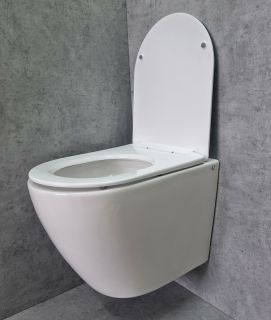 Унитаз CeramaLux TR2196 подвесной с сиденьем Микролифт